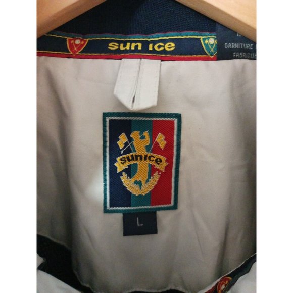 Men's Vintage Sunice Colorblock Windbreaker Jacket Magnetic button Double Cuff L - Picture 9 of 14